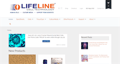 Desktop Screenshot of lifelinecelltech.com